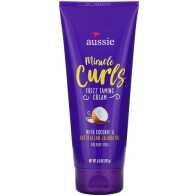 Aussie Miracle Curls, Frizz Taming Cream, Coconut & Australian Jojoba Oil