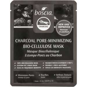 BOSCIA Charcoal Pore-Minimizing Bio-Cellulose Mask