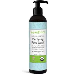 Sky Organics Purifying Face Wash With Organic White Willow Bark Extract