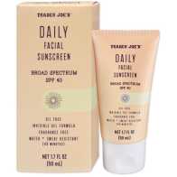 Trader Joe's Daily Facial Sunscreen Broad Spectrum SPF 40
