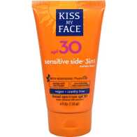 Kiss My Face Sensitive Side 3In1 Sunscreen Lotion, SPF 30