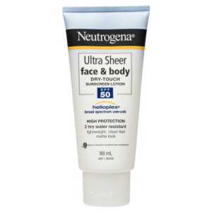 Neutrogena Ultra Sheer Face & Body Dry Touch Sunscreen Lotion SPF 50