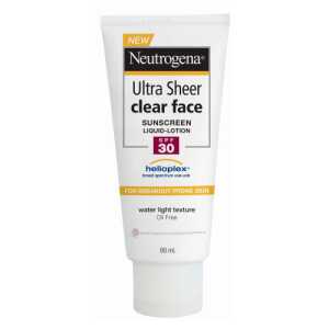 Neutrogena Ultra Sheer Clear Face Sunscreen Lotion SPF 30