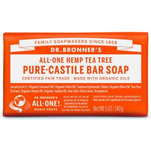 Dr. Bronner's Organic Tea Tree Pure-Castile Soap Bar