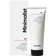Minimalist SPF 50 PA++++ Sunscreen With Multivitamin For Reducing Photoaging & No White Cast