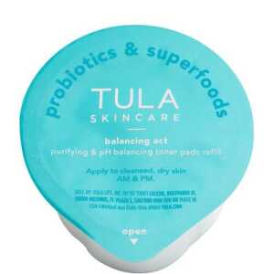 TULA Skincare Balancing Act Purifying PH Balancing Biodegradable Toner Pads Refill