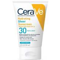 CeraVe Hydrating Sheer Face And Body Sunscreen SPF 30