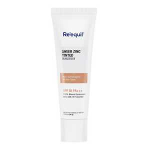 Re'equil Sheer Zinc Tinted Mineral Sunscreen SPF 50 PA+++