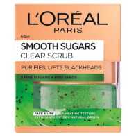 L'Oreal Paris Smooth Sugar Clear Kiwi Face & Lip Scrub