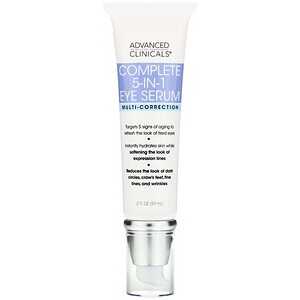 Advanced Clinicals Complete 5-In-1 Eye Serum, Multi-Correction