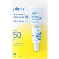 PLUM 2% Niacinamide & Rice Water SPF 50 PA+++ Hybrid Sunscreen