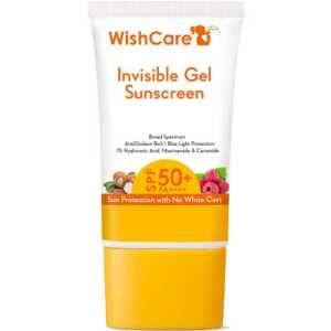 WishCare Invisible Gel SPF 50 Sunscreen For Face - Broad Spectrum Protection - PA++++