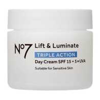 No7 Laboratories No7 Lift & Luminate Triple Action Day Cream SPF 15 + 5* UVA