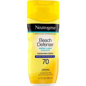 Neutrogena Beach Defense Water + Sun Protection Oxybenzone-free Sunscreen Lotion Broad Spectrum SPF 70