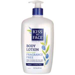 Kiss My Face Fragrance Free Olive And Aloe Body Lotion